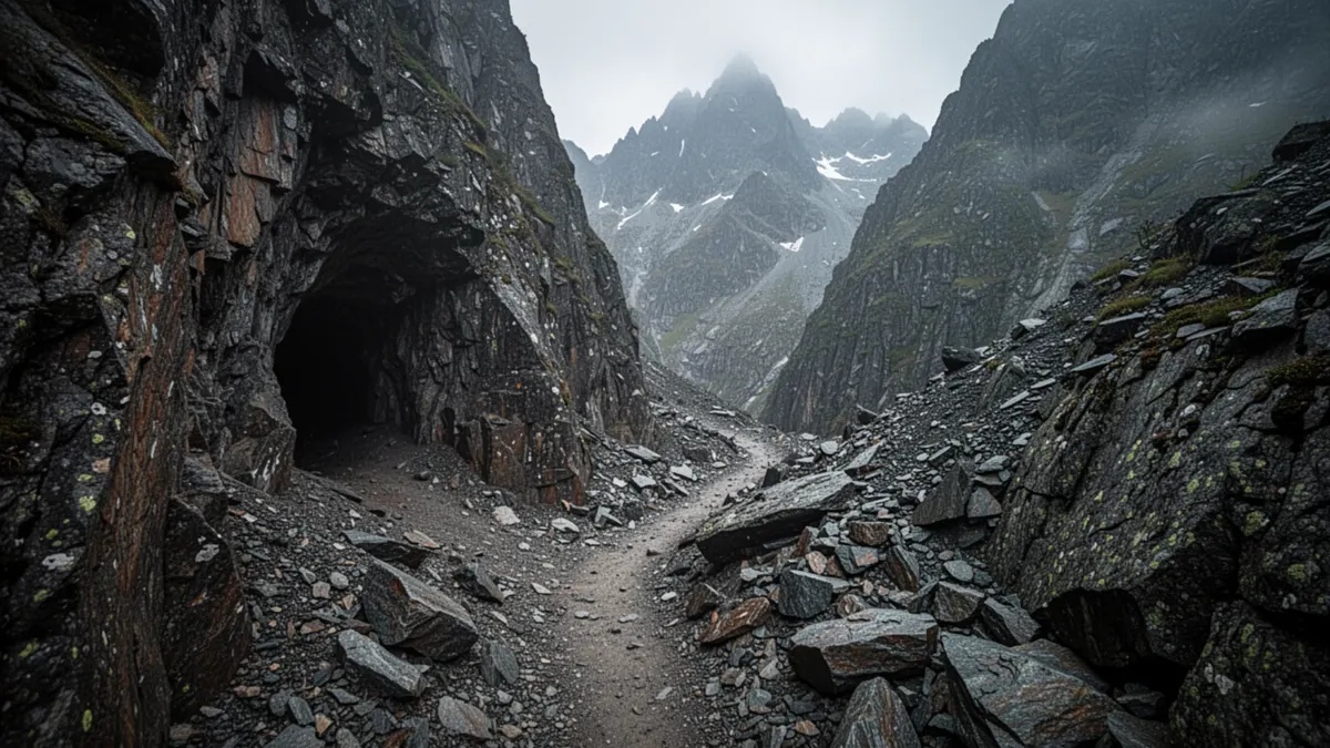 Mountain Path, The Frostwynd Mountains, in The Shadow Crown: Frostwynd Chronicles
